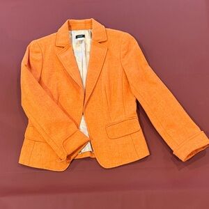J. Crew Orange Wool Blazer